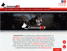 Tablet Screenshot of colonialk9.com